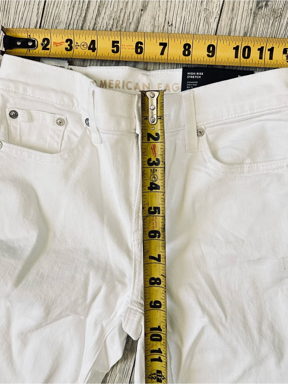 american eagle Stretch High-Waisted Stovepipe Jean size 000 - Picture 10 of 15
